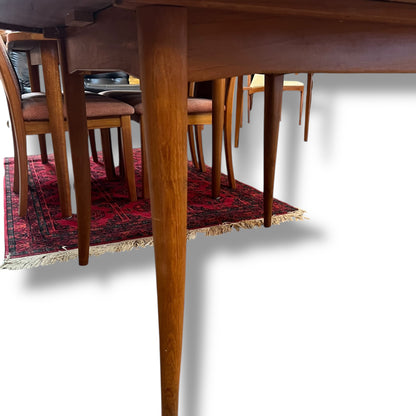 Parker Mid-Century Teak Extension Dining Table