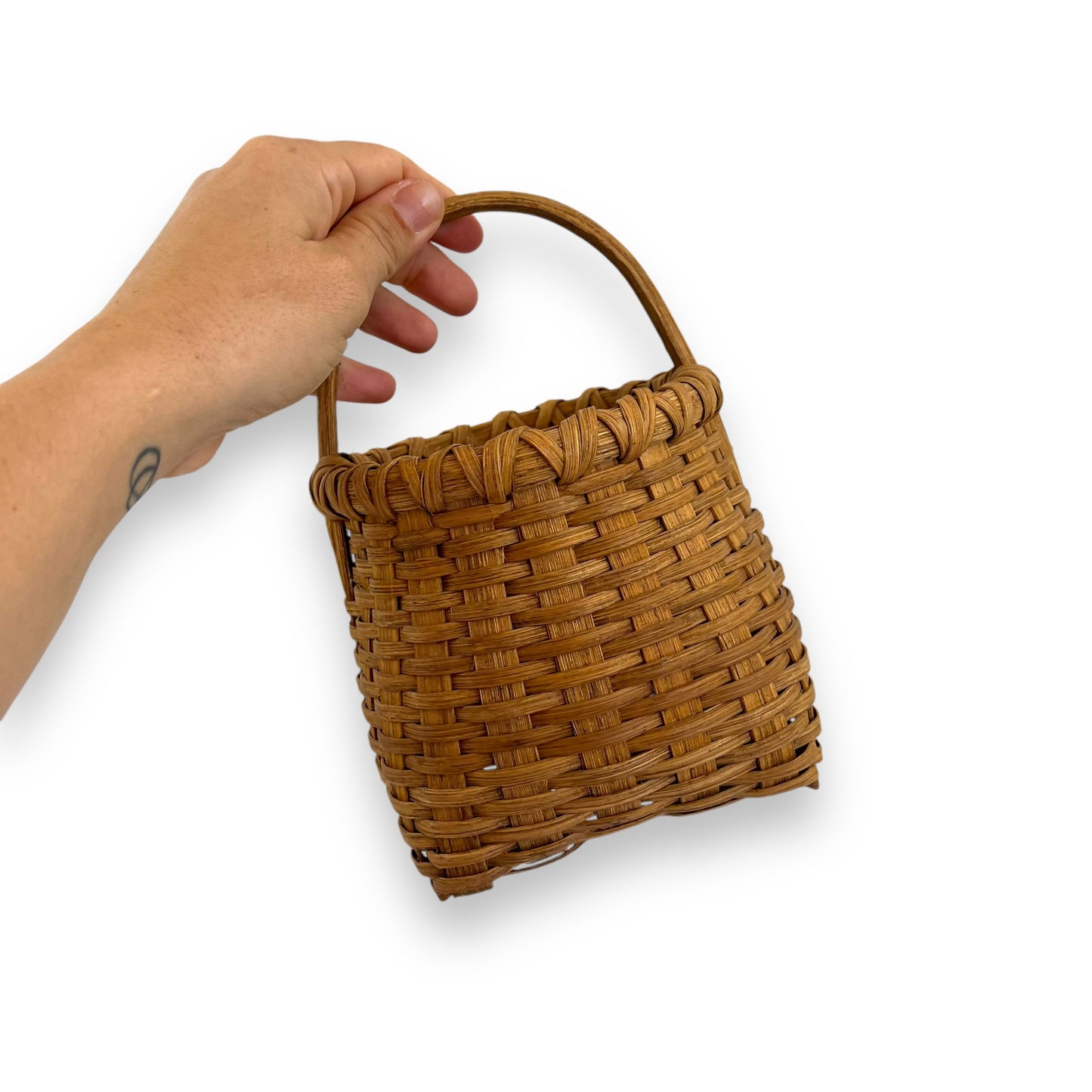 Wicker Basket with Handle