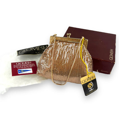 Glomesh Gold Mesh Bag in Original Box - New Unused
