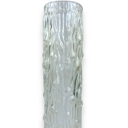 Clear Bark Glass Solifleur Vase