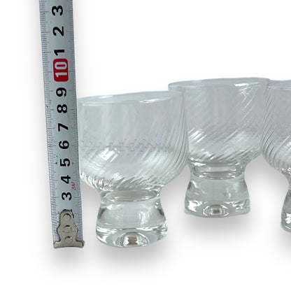 Crown Corning “Regis” Swirl 8.5cm tall glass set of 6