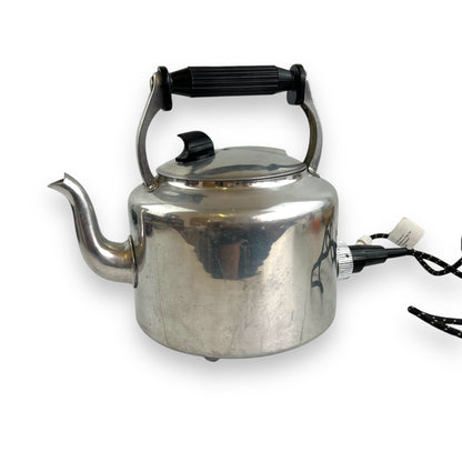 Electric Kettle - Polished Aluminum Metal Jug