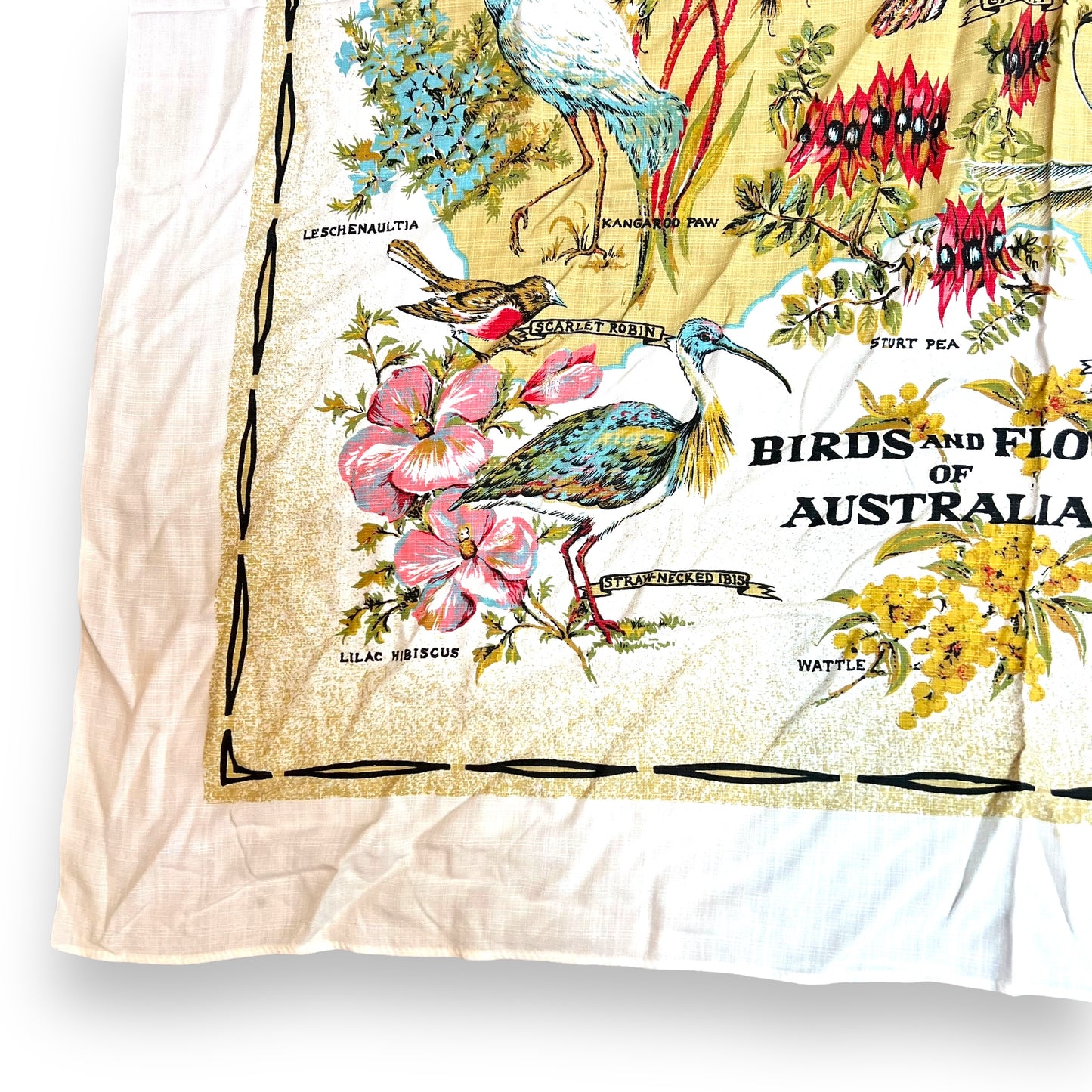 Birds & Flowers of Australia Pattern Tablecloth