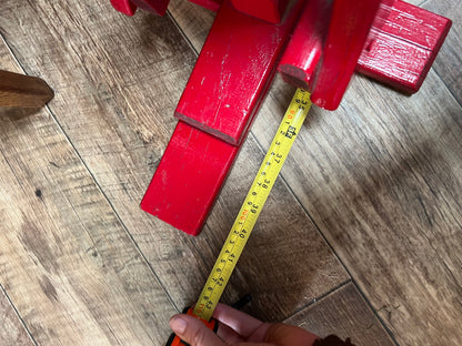 Red Wooden Rocking Horse