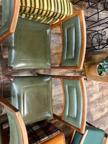 Chiswell Green Vinyl Dining Chairs – Set of 4