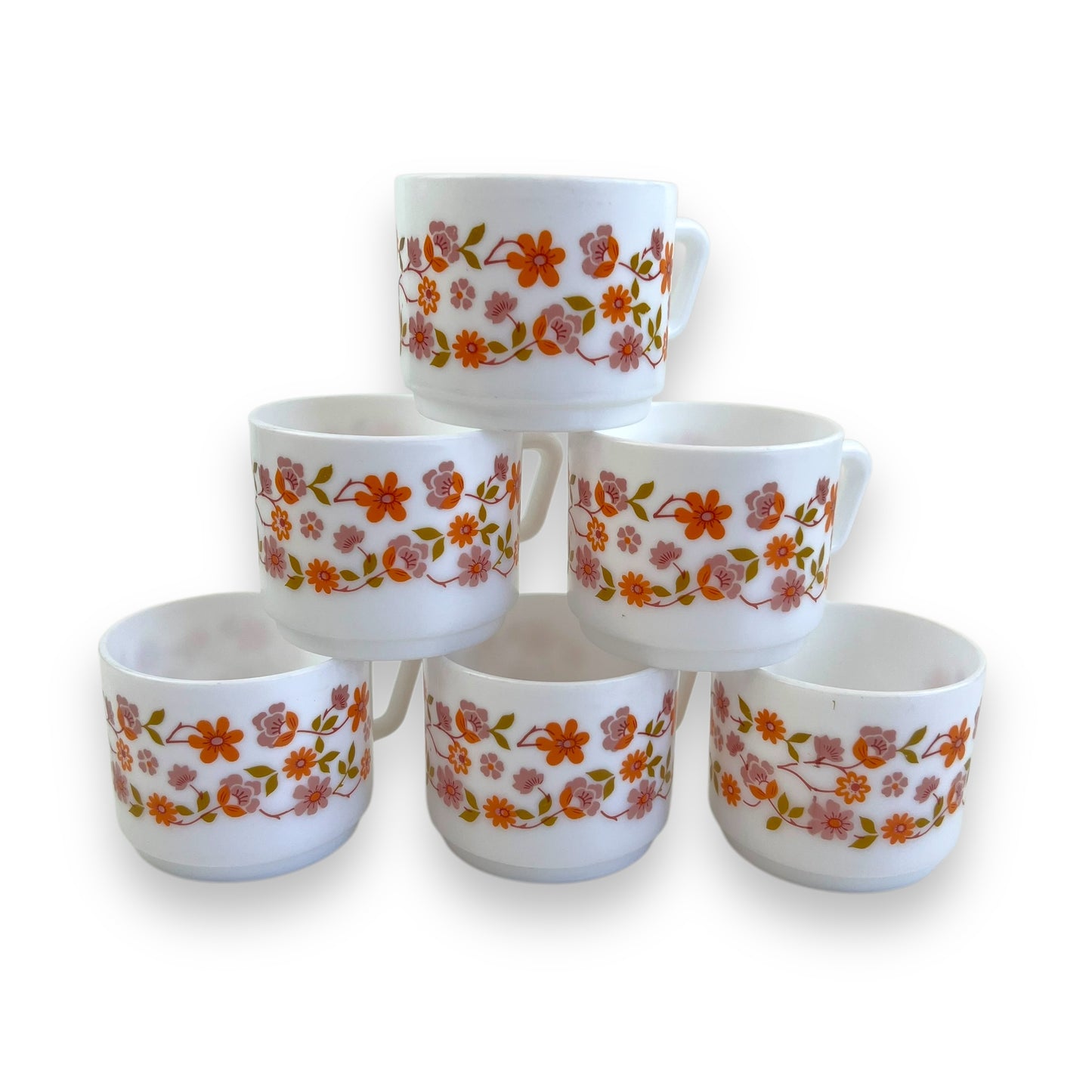 Arcopal France Flower Cup Set of 6