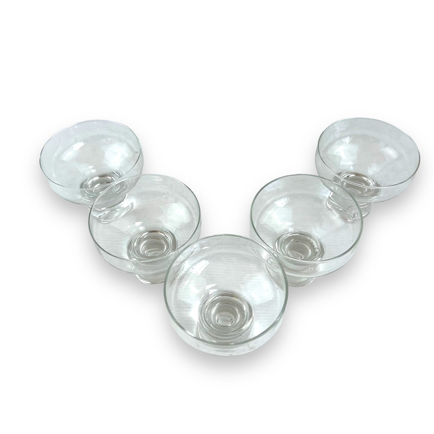 Crown Corning 'Regis' champagne and dessert coupe set of 5
