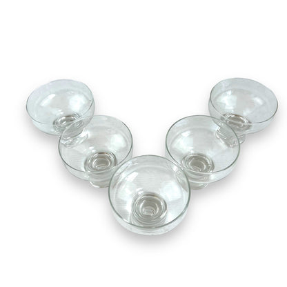 Crown Corning 'Regis' champagne and dessert coupe set of 5