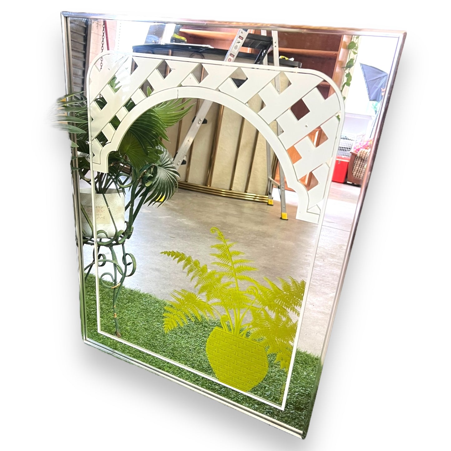 Gloria Eriksen Fern Print Mirror Artwork