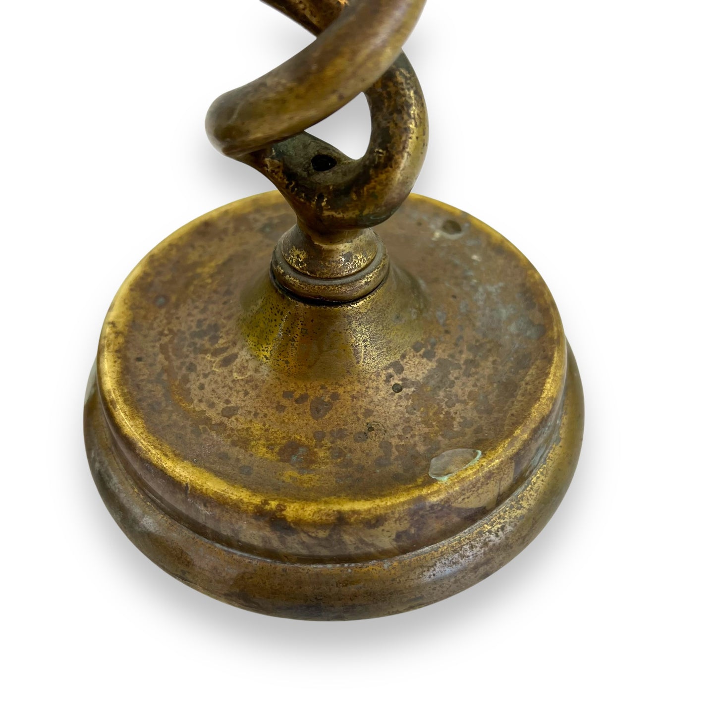 Pair of Vintage Brass Barley Twist Candlesticks
