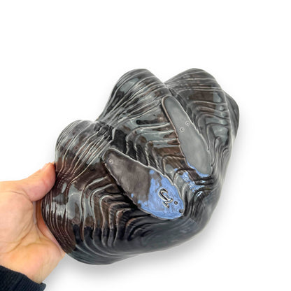Pink & Black Clamshell Bowl