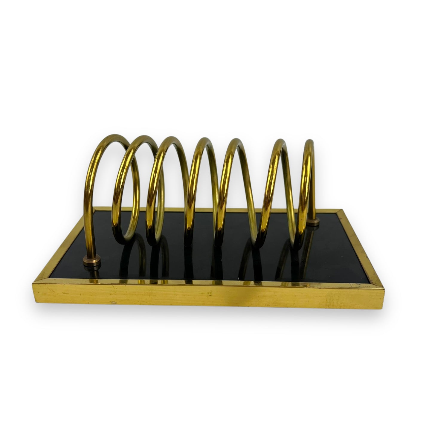 Gold & Black Metal Napkin Spiral Holder