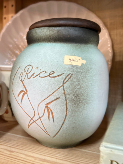 Ellis Pottery Rice Canister