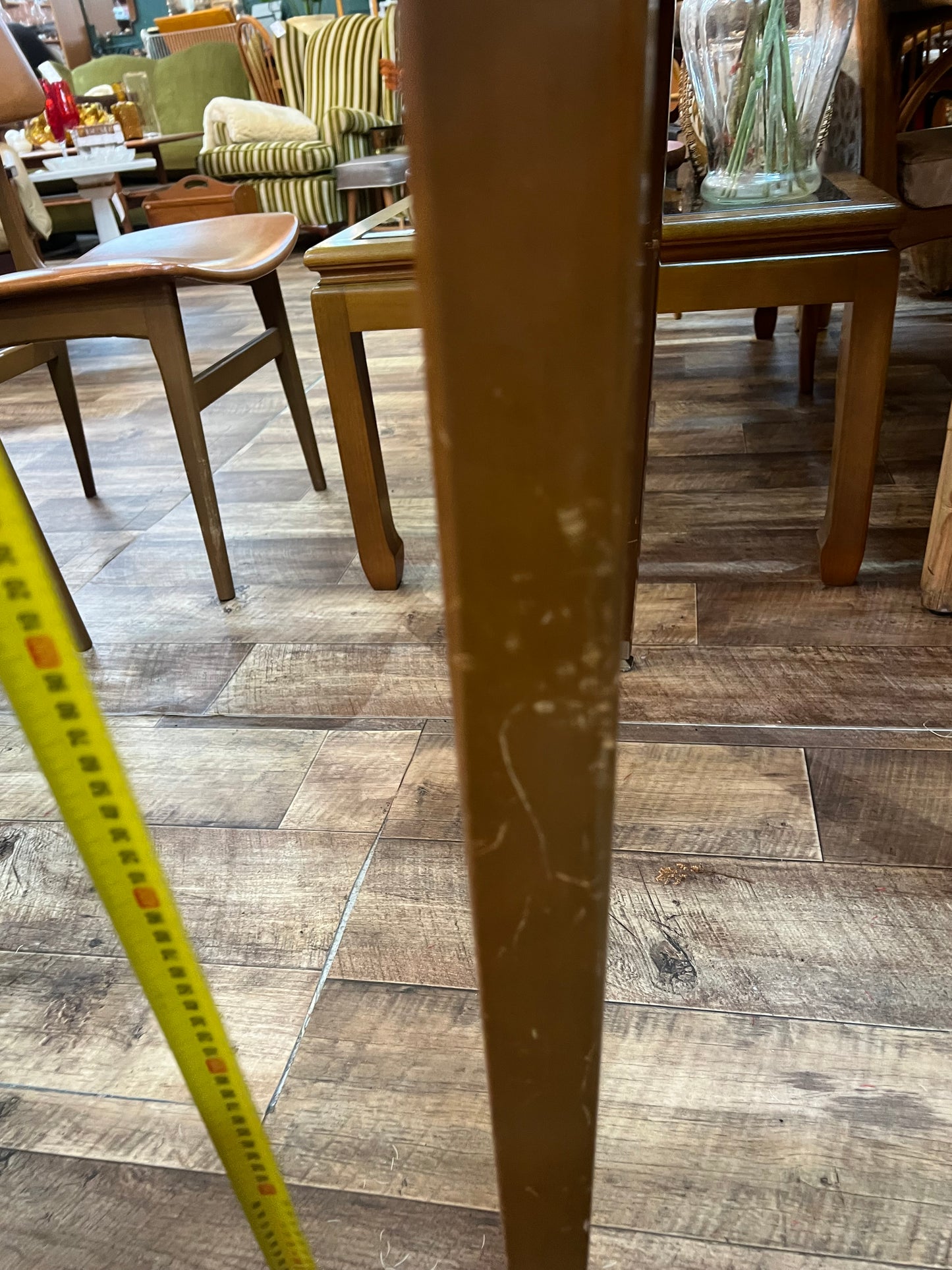 Rectangular Laminate Dining Table with Tapered Legs