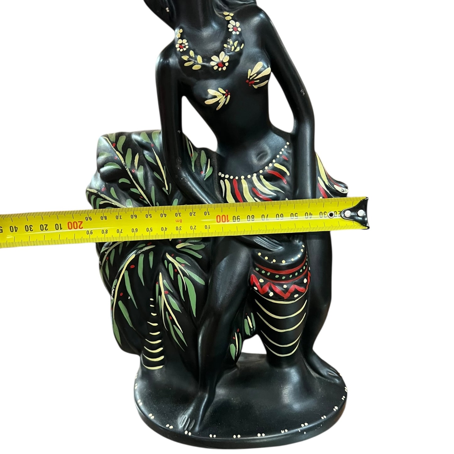 Barsony “Drumming Lady” Chalkware Lamp