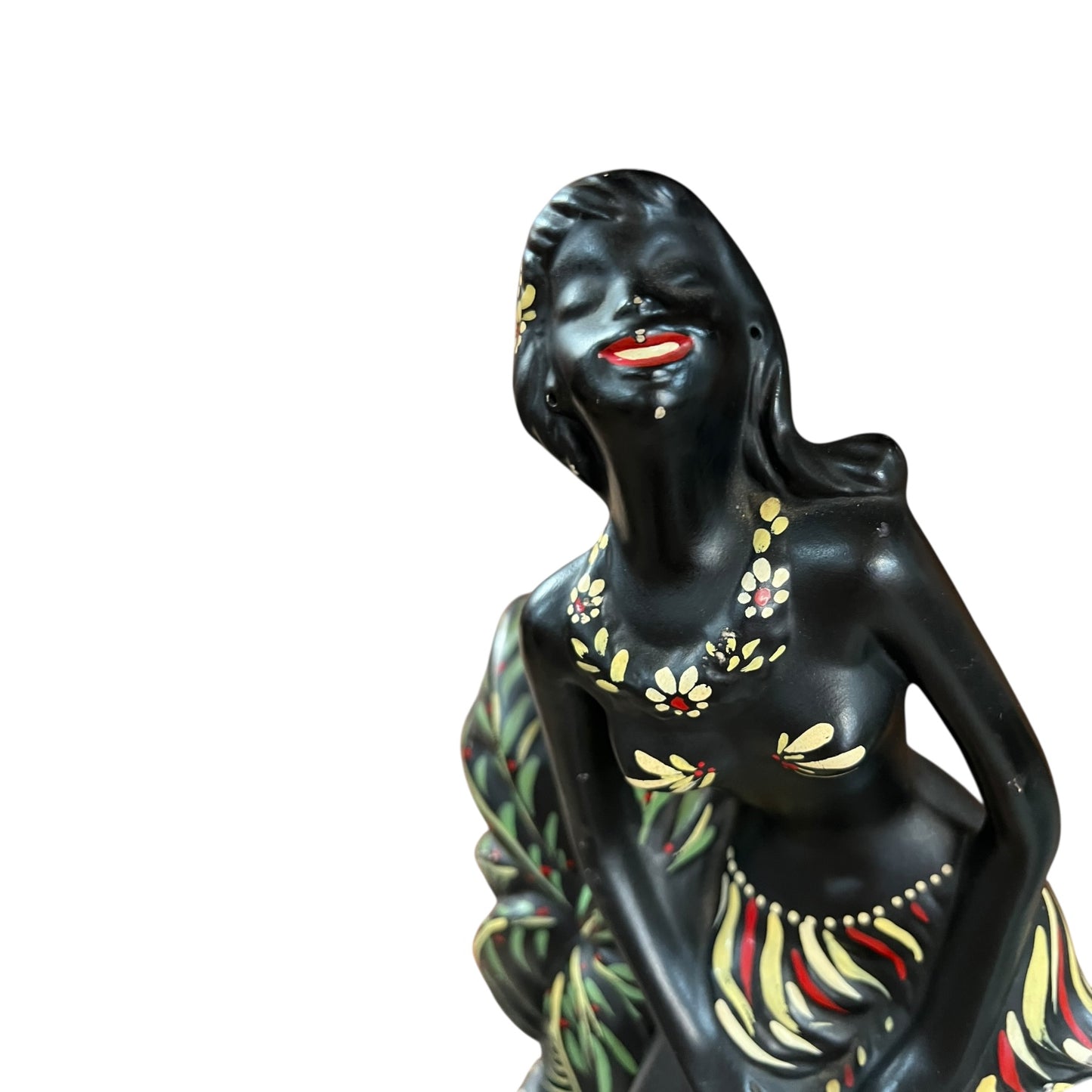 Barsony “Drumming Lady” Chalkware Lamp