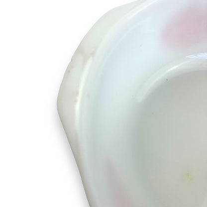 Pyrex-Style Bowl with Orange Pattern