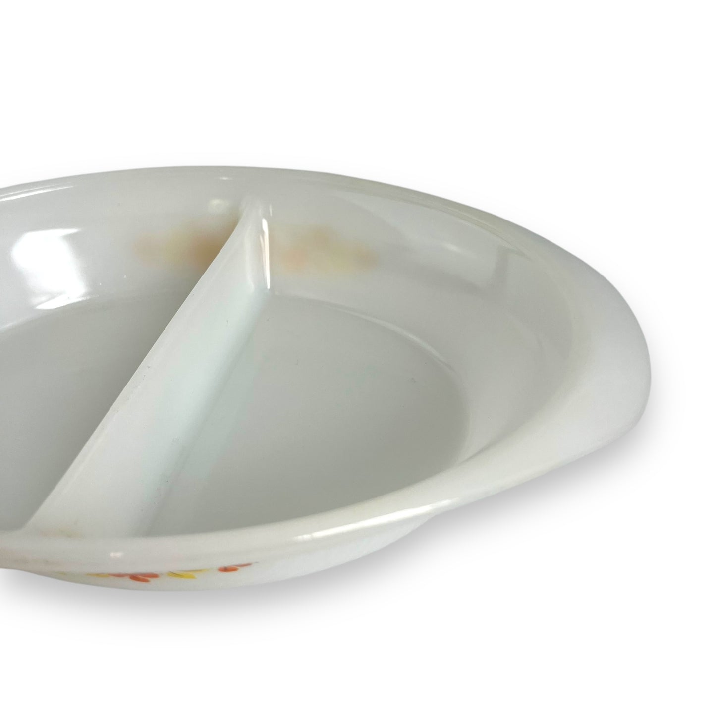 Crown Pyrex Two-Part Serving Dish - Floral Design