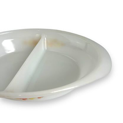 Crown Pyrex Two-Part Serving Dish - Floral Design