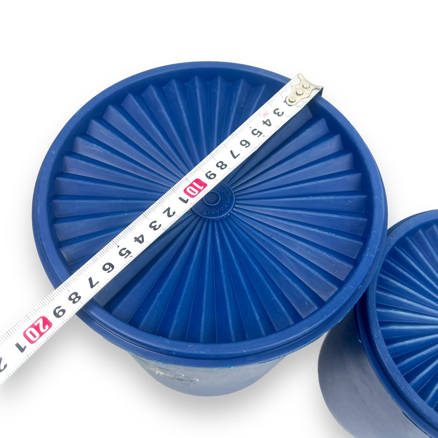 Retro Blue Tupperware Storage Container set of 2