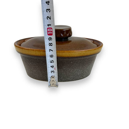 Brown Oval Baking Dish with Lid