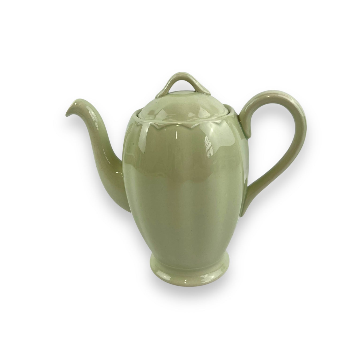 Grindley England Almond Petal Green Ceramic Teapot