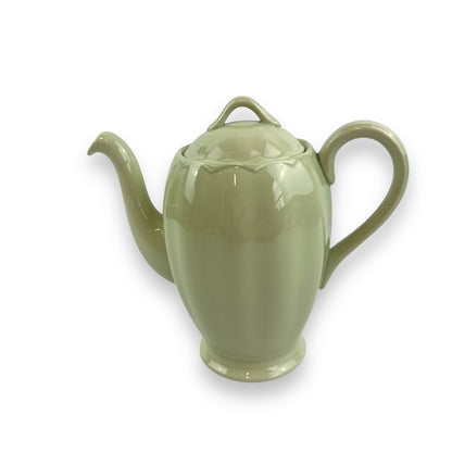 Grindley England Almond Petal Green Ceramic Teapot