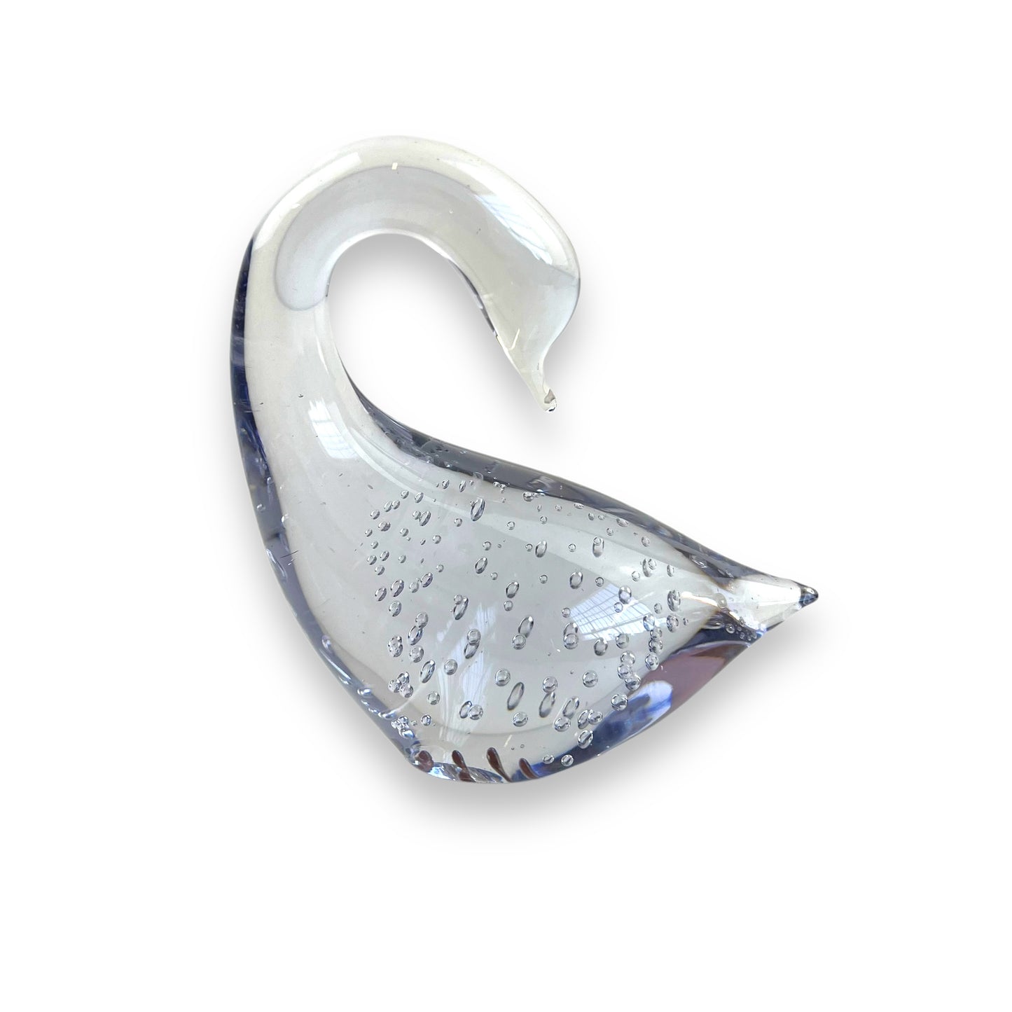 Art Glass Swan Paperweight