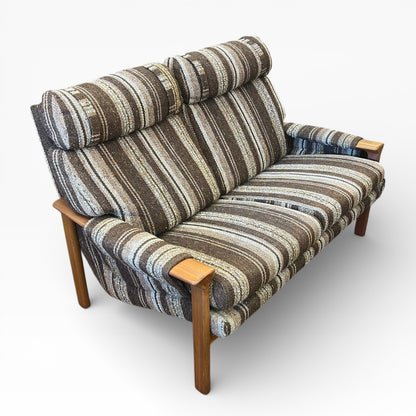 Tessa T21 Two Seater Lounge / Sofa – Brown Stripe Upholstery