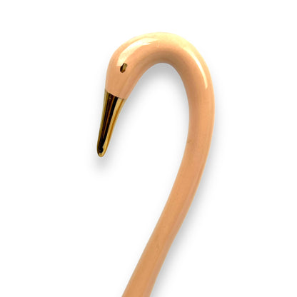 Large Pink & Gold Bird Statue