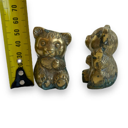 Brass bear pair