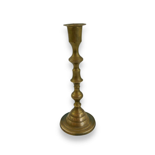 Brass Candlestick Holder 20.5cm tall