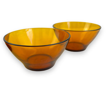Duralex France Amber Glass Bowl Set of 4