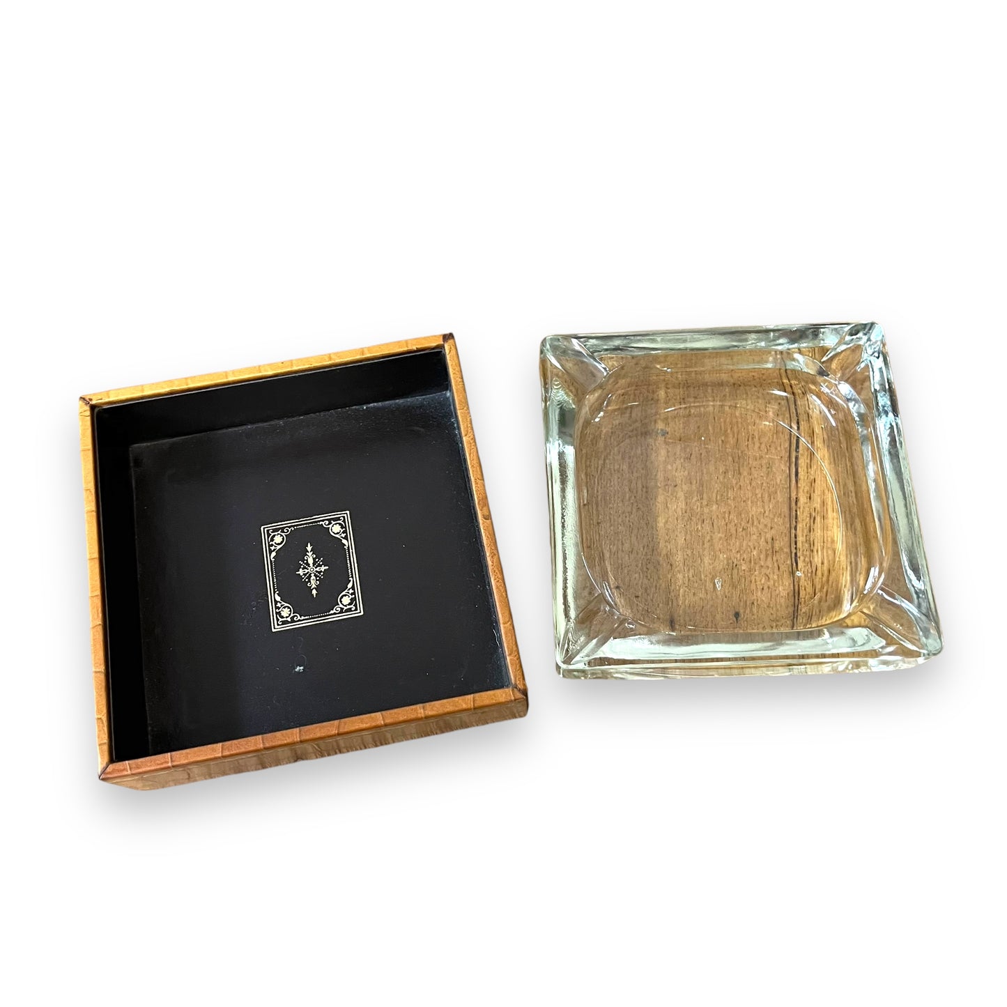 Rodex-Hickok Glass Ashtray in Leather Case – Made in Australia