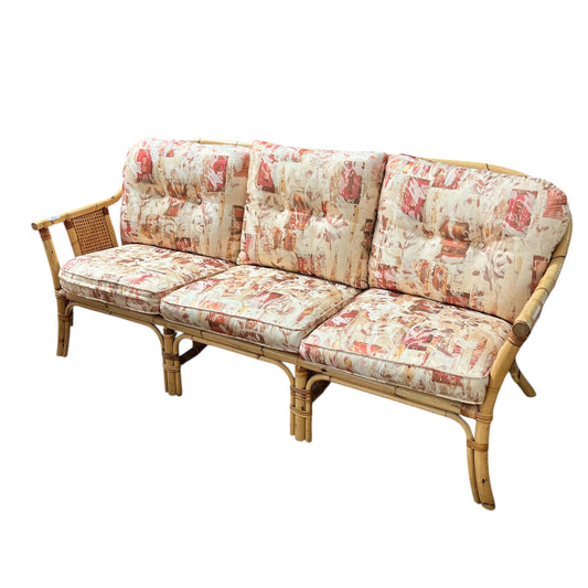 Cane Three Seater Lounge