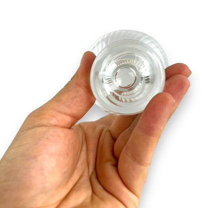 Crown Corning “Regis” Swirl 8.5cm tall glass set of 6