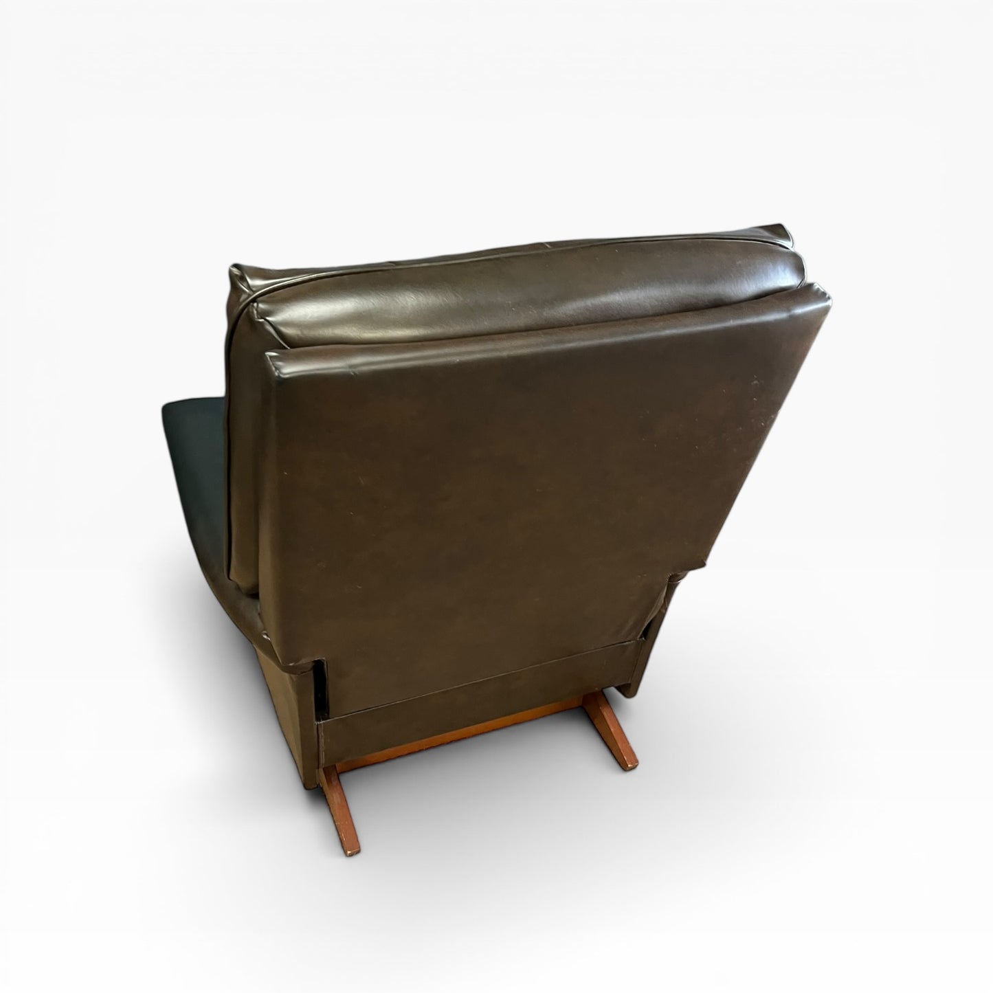 Jason La-Z-Boy Recliner Armchair – Brown Vinyl