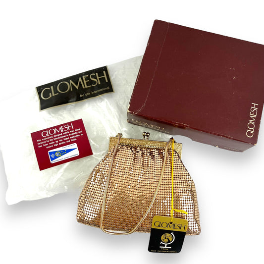 Glomesh Gold Mesh Bag in Original Box - New Unused