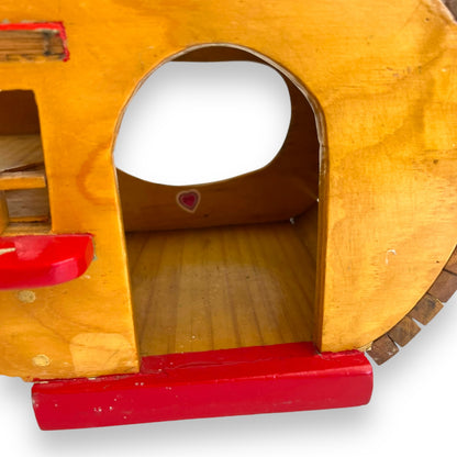 Wooden Shoe House Handcrafted Vintage Dollhouse