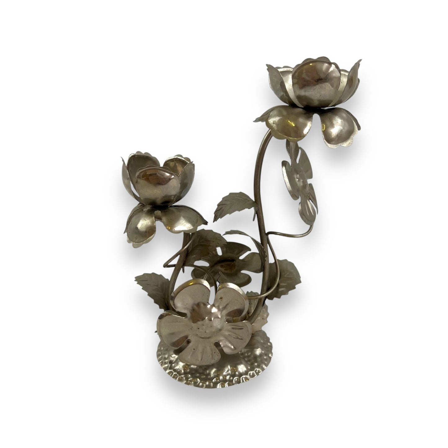 Metal Floral Candle Holder - Handmade Hong Kong