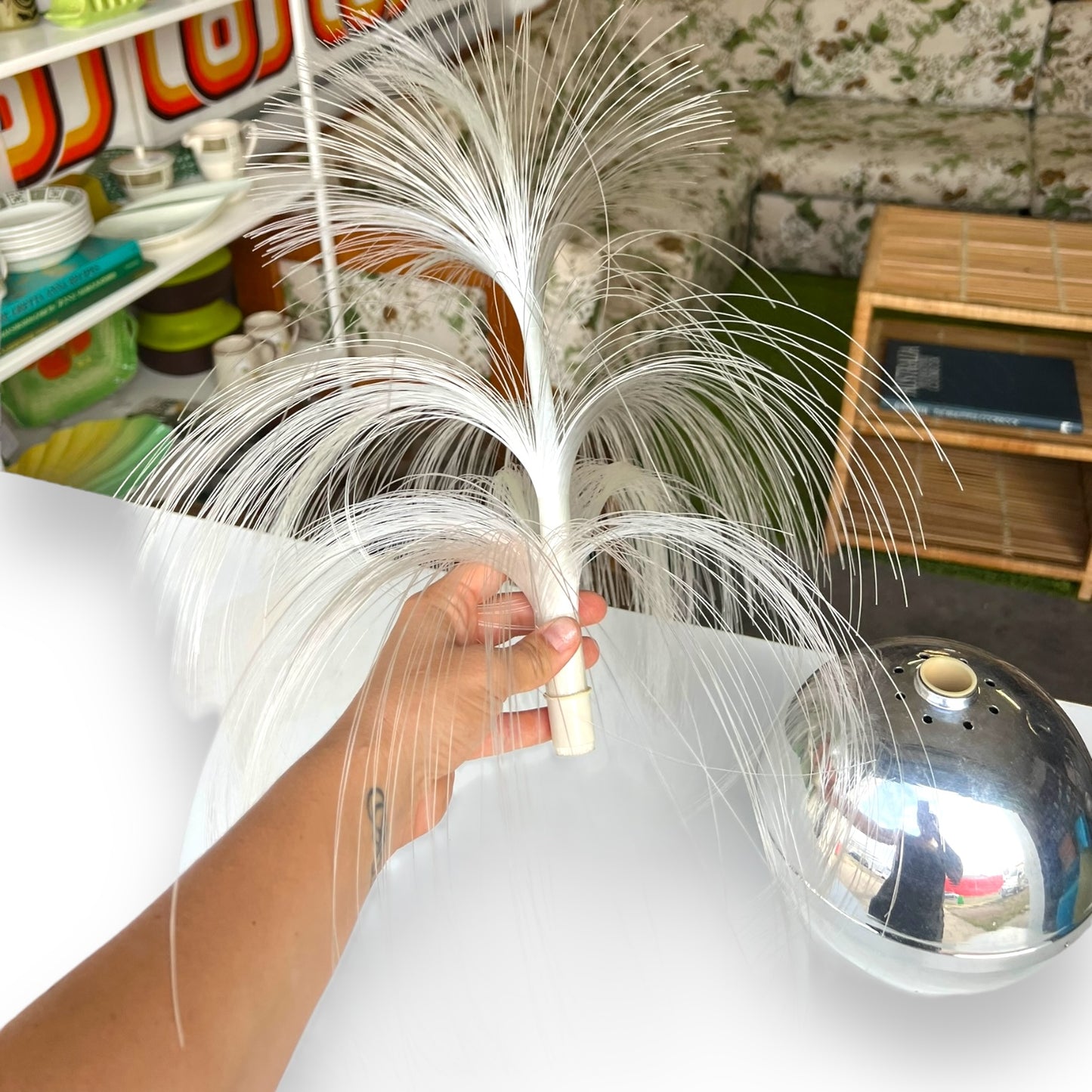 70s fiber optic lamp