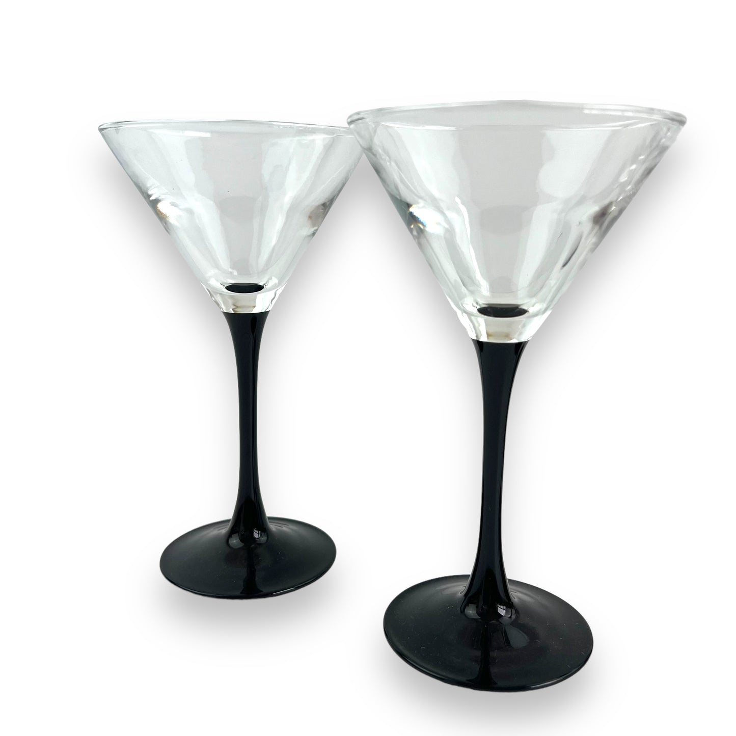Luminarc Black Stem Martini Glass Set of 4