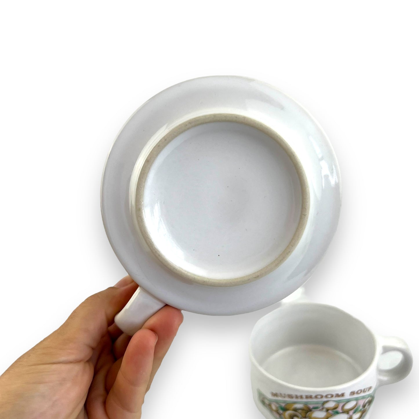 Pair of Mushroom Soup Mugs
