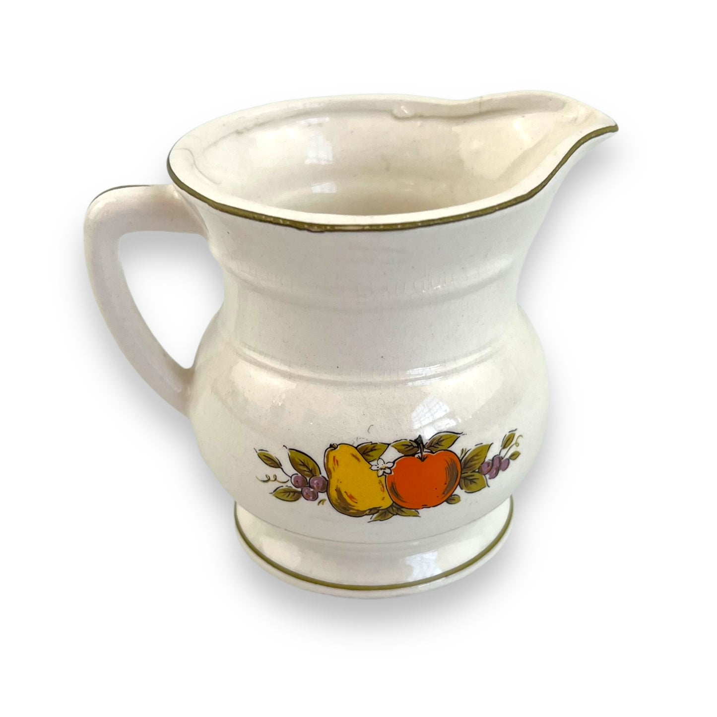 Creamer jug with fruit art