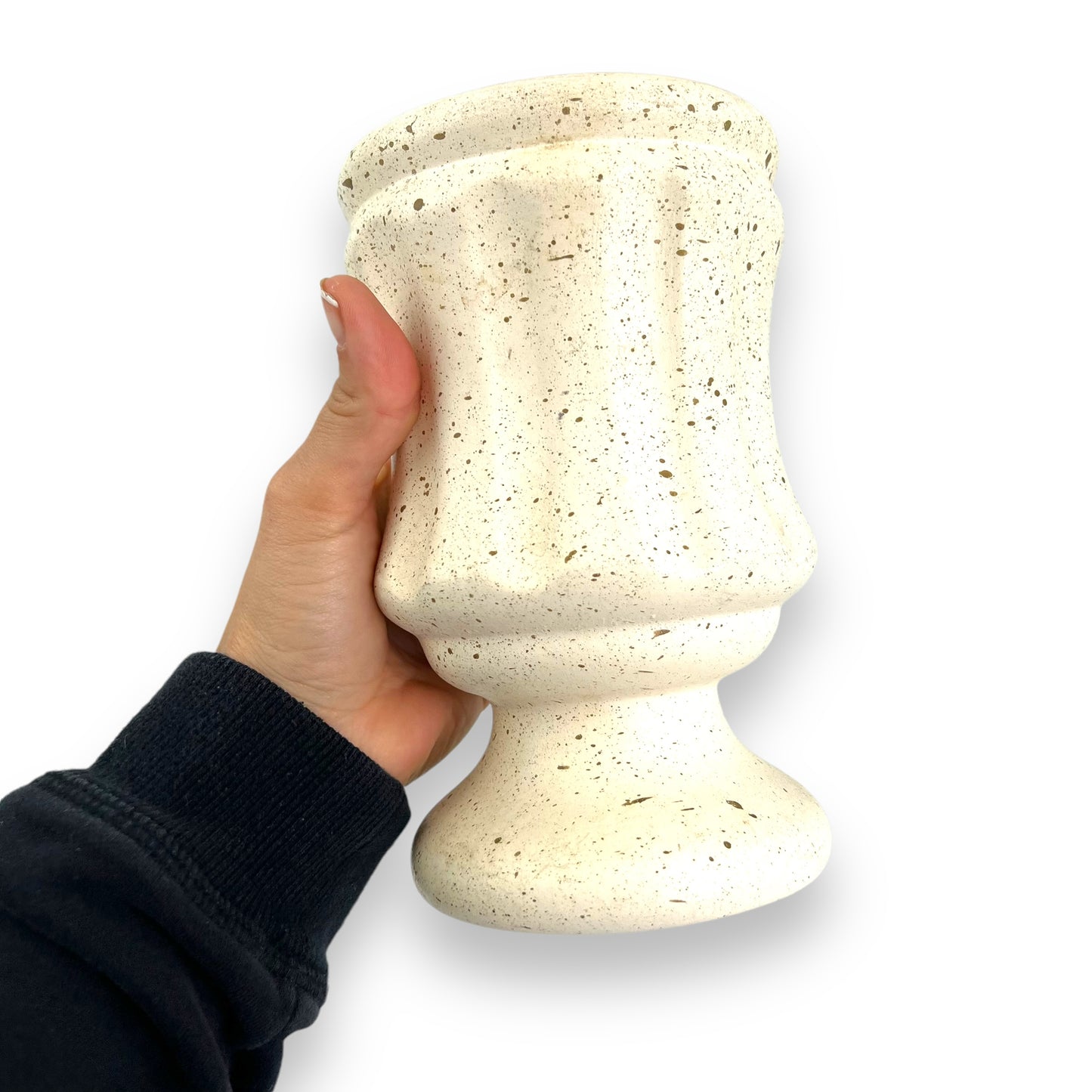 Paisley Pottery Cream gold speckled vase