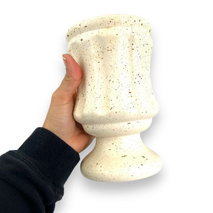 Paisley Pottery Cream gold speckled vase