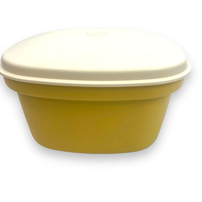 Tupperware Harvest Gold Microwave steamer container