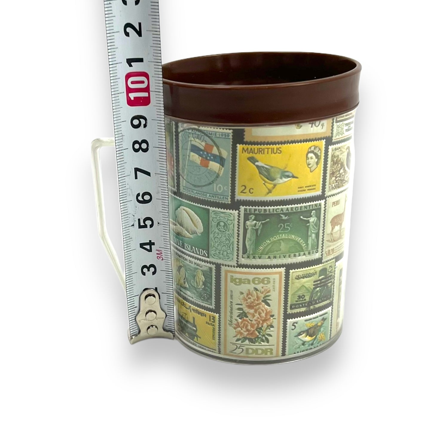 Postage Stamp Plastic Cup