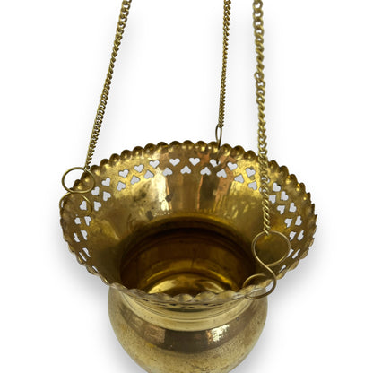 Brass Hanging Plant Pot