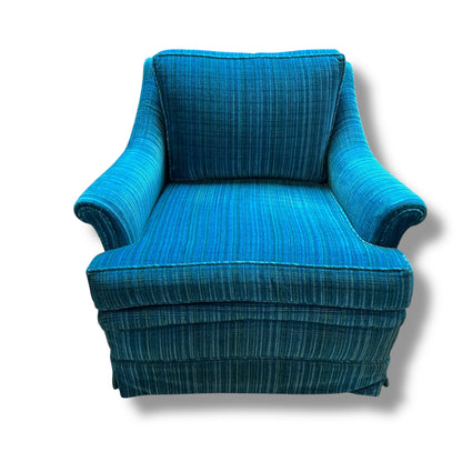 Blue Striped Armchair